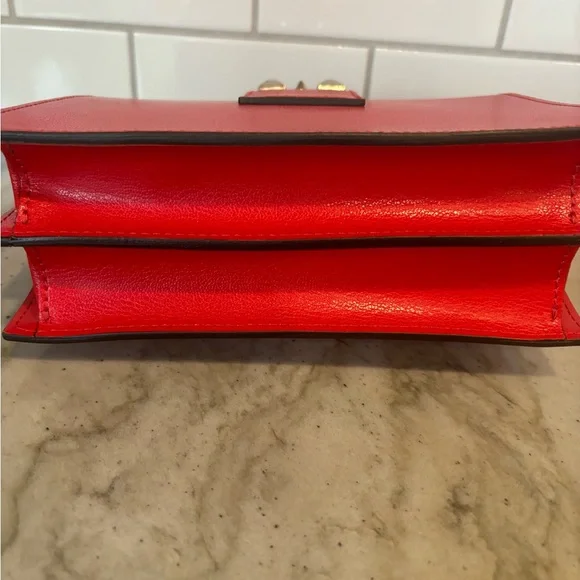 Valentino Red Crossbody Bag with silver Hardware